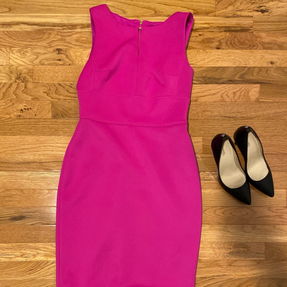 DKNY hot pink dress